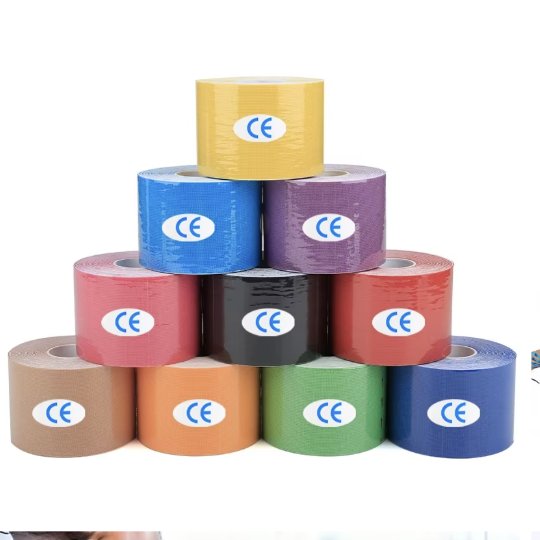 MZ Cotton Elastic Kinesiology Tape 5 cm – Premium Athletic, CE Rolls