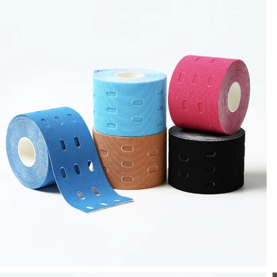 Punched Kinesiology Tape 5 cm × 5 m – Porous Breathable Cotton