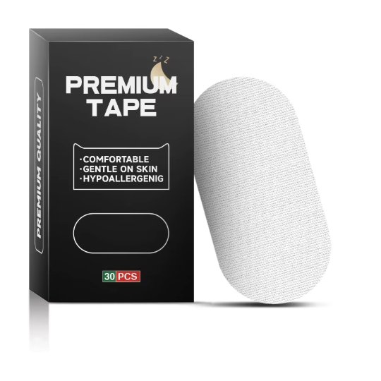 30 pcs White Sleep Tape Retail Box – Hypoallergenic Mouth Strips