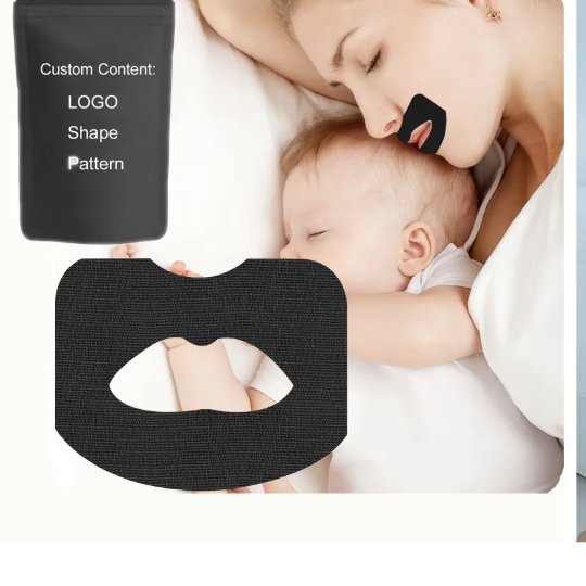 Non-Woven Lips-Shape Mouth Tape – Breathable, Latex-Free