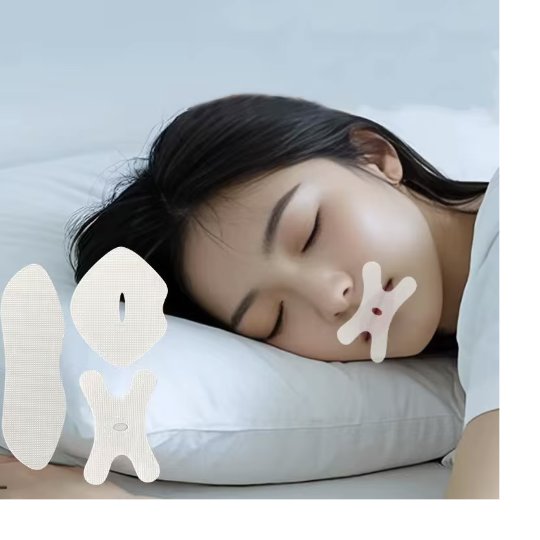 X-Shape & Lip-Shape Breath Tape – Transparent Mouth Tape for Sleeping
