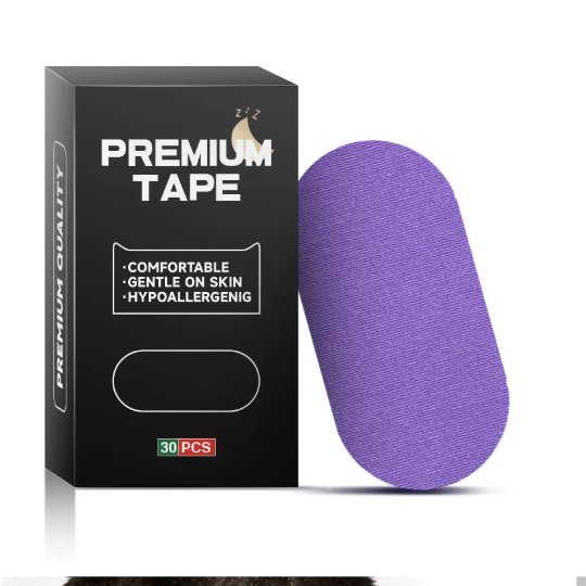 30 pcs Purple Sleep Strips Retail Box – PE Mouth Tape