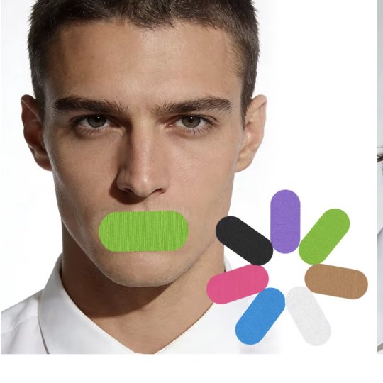 Black Cotton Sleep Strips – Wholesale Snoring Mouth Tape, CE Certified