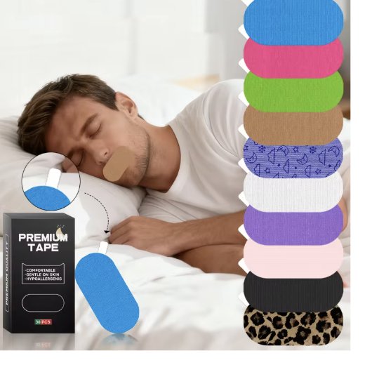 30 pcs Premium Cotton Strip Tapes – Pain-Free Removal, Printed Patterns