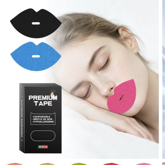 Professional Lip-Shape Mouth Tape with Safety Vent Hole