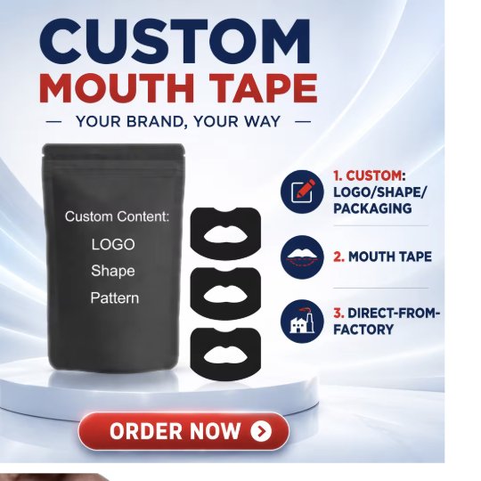 Custom Mouth Tape – Your Logo, Shape & Packaging, Direct from Factory